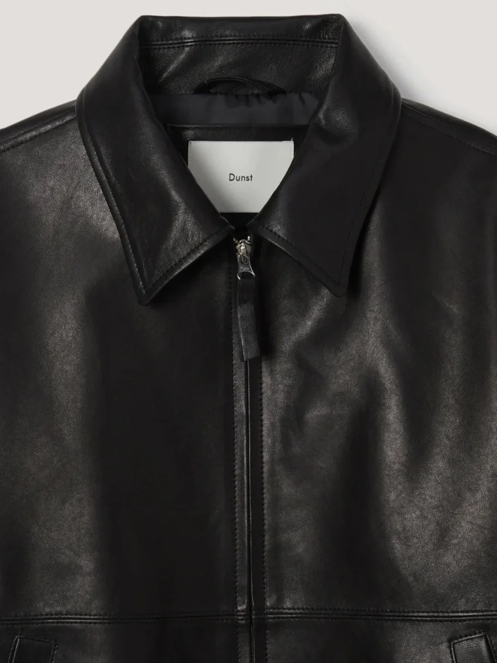 UNISEX DRIZZLER LEATHER JACKET BLACK
